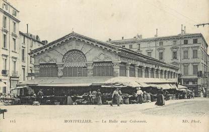 CPA FRANCE 34 " Montpellier, La halle aux colonnes".