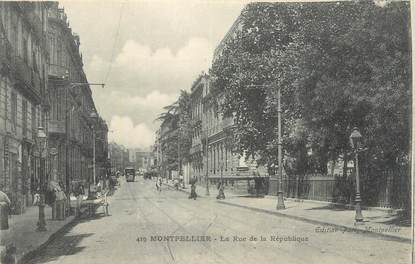 CPA FRANCE 34 " Montpellier, La rue de la République".