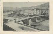 34 Herault CPA FRANCE 34 " Bédarieux, Le pont vieux, la rue St Louis et les quais".