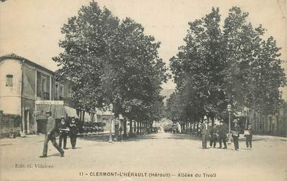 CPA FRANCE 34 " Clermont L'Hérault, Allée de Tivoli".