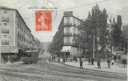 CPA FRANCE 34 " Béziers, Avenue Gambetta".