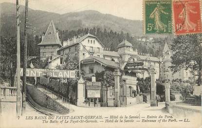 CPA FRANCE 74 " Les Bains du Fayet - St Gervais Les Bains, Hôtel de Savoie".