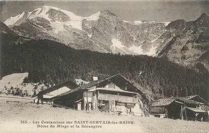 CPA FRANCE 74 " Les Contamines sur St Gervais les Bains, Dôme du Miiage et la Bérangère".