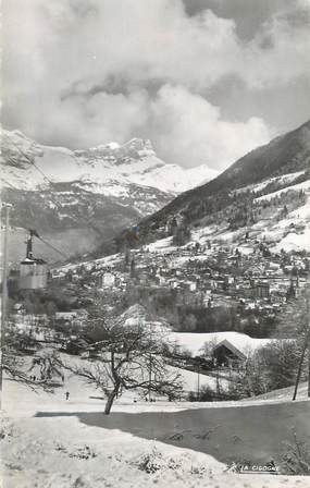 CPSM FRANCE 74 "St Gervais les Bains, Vue générale et le téléphérique".