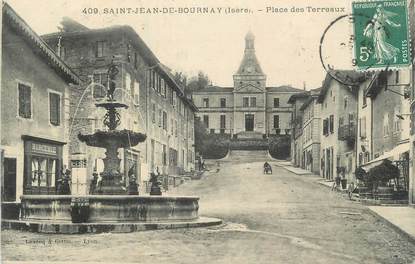 CPA FRANCE 38 " St Jean de Bournay, Place des Terreaux".