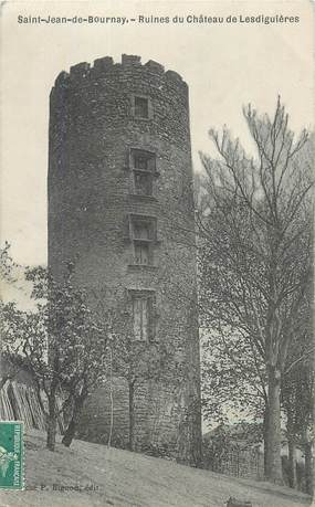 CPA FRANCE 38 " St Jean de Bournay, Ruines du château de Lesdiguières".