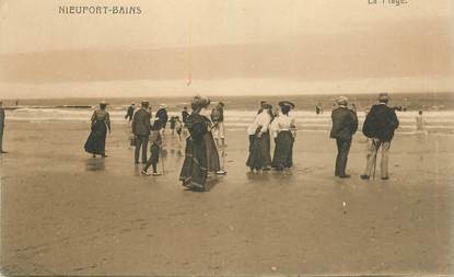 CPA BELGIQUE "Nieuport Bains, la plage"