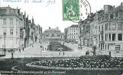 CPA BELGIQUE "Ostende, avenue Léopold et le Kursaal"