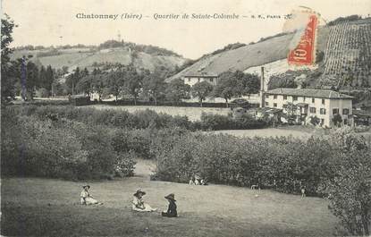 CPA FRANCE 38 " Châtonnay, Quartier de Ste Colombe".