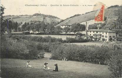 CPA FRANCE 38 " Châtonnay, Quartier de Ste Colombe".