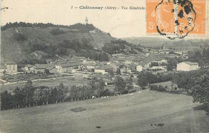 CPA FRANCE 38 " Châtonnay, Vue générale".