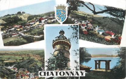 CPSM FRANCE 38 " Châtonnay, Vues".