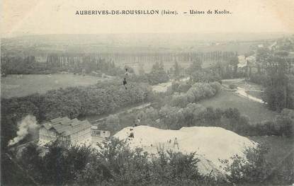 CPA FRANCE 38 " Auberives de Roussillon, Usines de Kaolin".