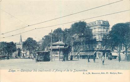 CPA BELGIQUE "Liège, carrefour des bld d'Avroy et de la Sauvenière"