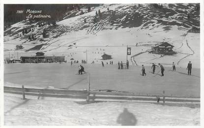 CPSM SUISSE "Morgins, la patinoire"