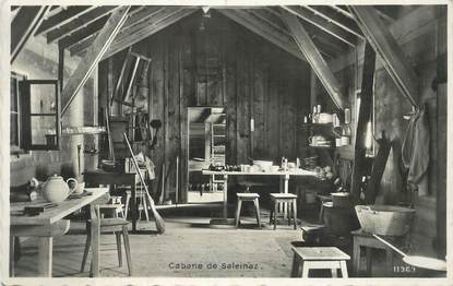 CPSM SUISSE "Cabane de Saleinaz" / ALPINISME