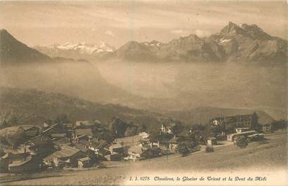 CPA SUISSE "Chesières, le glacier de Trient"