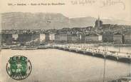 Suisse CPA SUISSE "Genève, Rade et Pont du Mont Blanc"