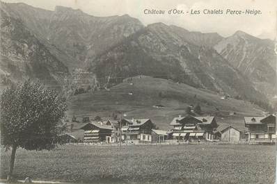 CPA SUISSE "Chateau d'Oex, les Chalets Perce Neige"