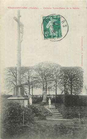 CPA FRANCE 50 "Vindefontaine, Calvaire Notre Dame de la Salette".