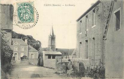 CPA FRANCE 50 "Vains, Le Bourg".