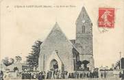 50 Manche CPA FRANCE 50 "St Clair, L'église, la sortie des Vêpres".