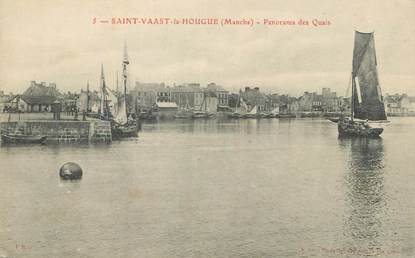 CPA FRANCE 50 "St Vaast la Hougue, panorama des quais".