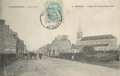 CPA FRANCE 50 "Sartilly, L'église et le haut de la ville".