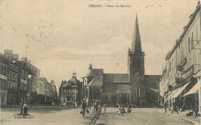 CPA FRANCE 50 "Périers, Place du marché".