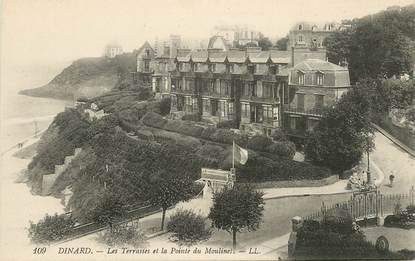 CPA FRANCE 35 "Dinard, les Terrasses et la Pointe du Moulinet"