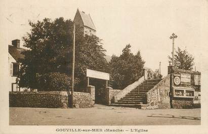 CPA FRANCE 50 "Gouville sur Mer, L'église".