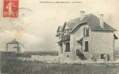 CPA FRANCE 50 "Hauteville sur Mer, Les chalets".