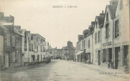 CPA FRANCE 50 "Genets, L'arrivée".