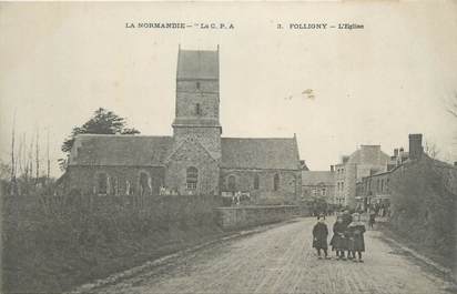 CPA FRANCE 50 " Folligny, L'église".