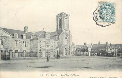 CPA FRANCE 50 " Gavray, La Place et l'église".