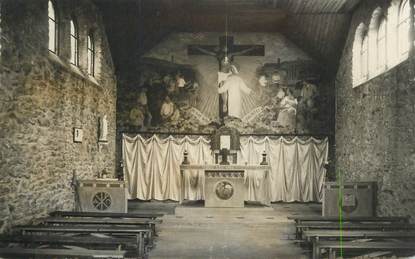 CPSM FRANCE 50 " Fermanville, Maison de Lorette, intérieur de la chapelle".