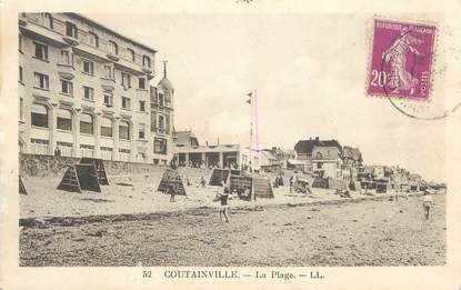 CPA FRANCE 50 " Coutainville, La plage".