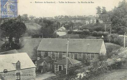 CPA FRANCE 50 " Sourdeval, Vallée de Brouains, le moulin bas".