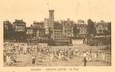 CPA FRANCE 35 "Dinard, Crystal Hotel, la plage"