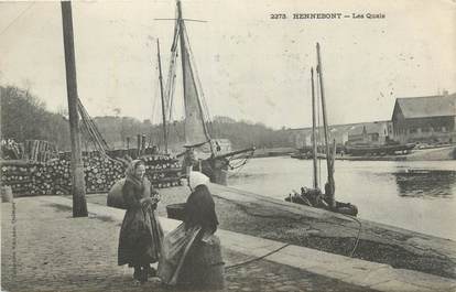 CPA FRANCE 56 " Hennebont, Les quais".