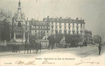 CPA SUISSE "Genève, monument du Duc de Brunswick"