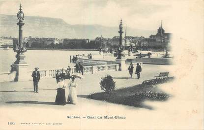 CPA SUISSE "Genève, Quai du Mont Blanc"