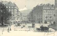 Suisse CPA SUISSE "Genève, la Rue du Mont Blanc"