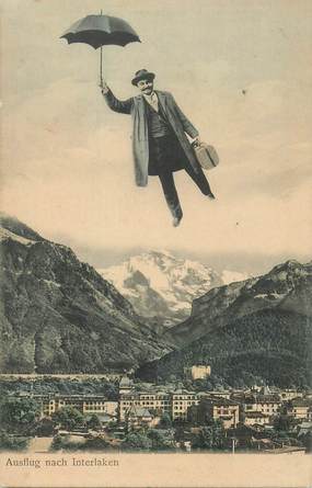 CPA SUISSE "Interlaken" / SURREALISME