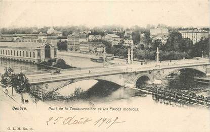 CPA SUISSE "Genève, Pont de la Coulouvrenière"