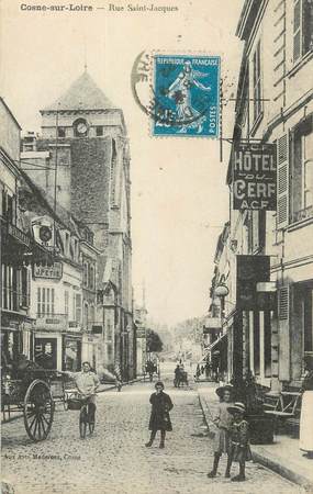 CPA FRANCE 58 " Cosne sur Loire, Rue St Jacques";