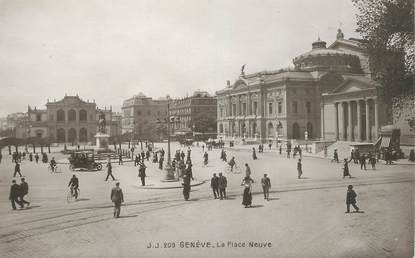 CPA SUISSE "Genève, la Place Neuve"