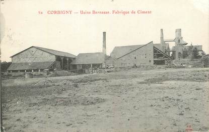 CPA FRANCE 58 " Corbigny, Usine Bernasse, fabrique de ciments".