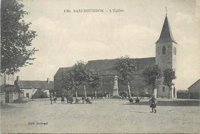 CPA FRANCE 58 "Saxy Bourdon, L'église".