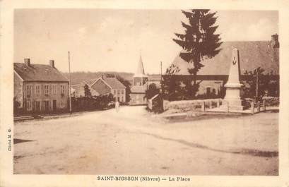 CPA FRANCE 58 "St Brisson, La place".